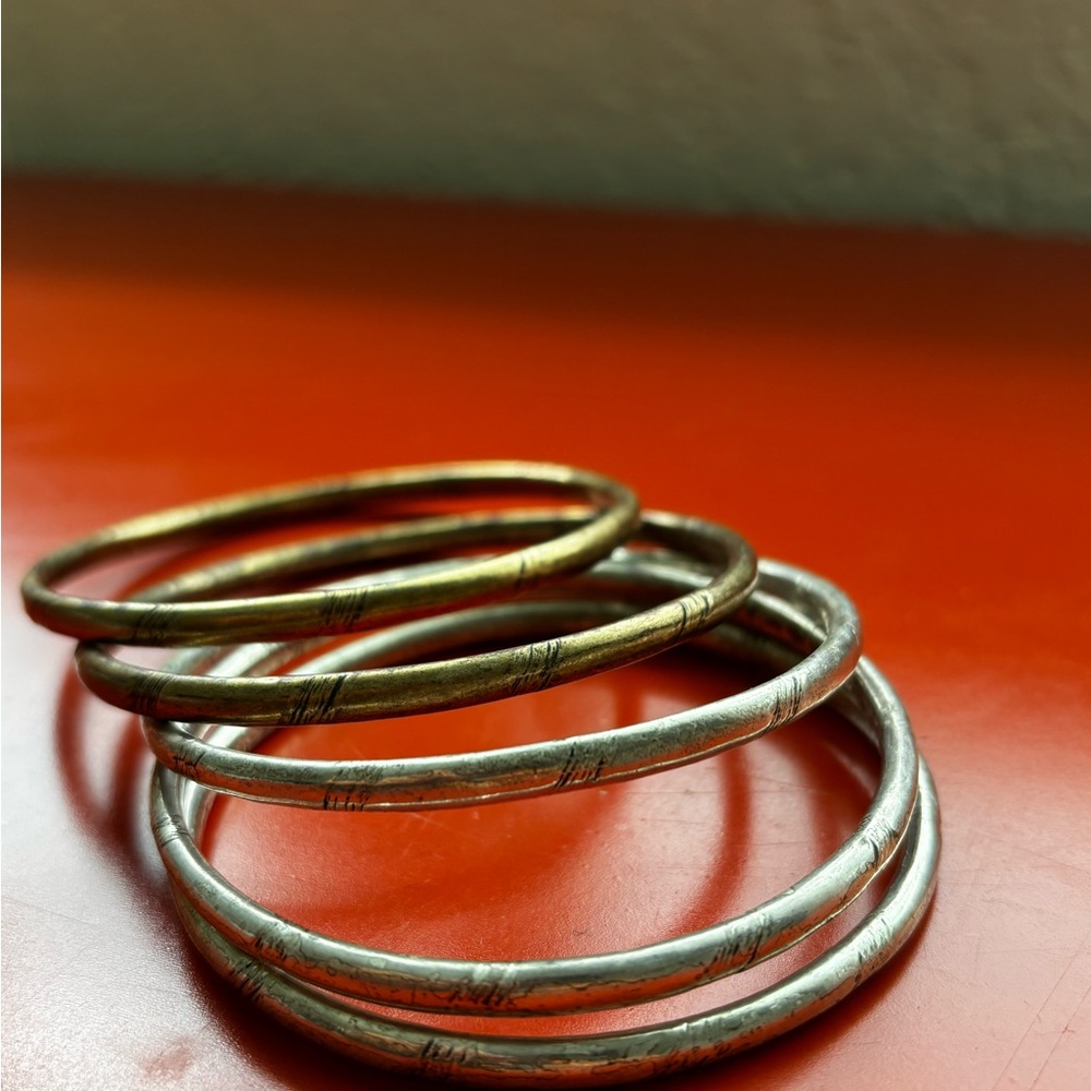 Lucky Brand Mixed Metal Bangle Set